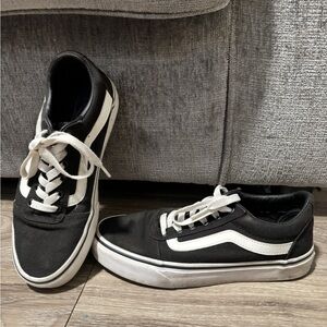 Vans Classic Black and White Low-Top Sneakers
